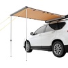 image:imageVEVOR 270 Degree Awning with Bulitin LED Light 3 Colors 133 sqft Driver Side Vehicle Awning UV50 Waterproof Car Side Awnings AllWeather Overland Awnings Car Shelter for SUV Truck CampingKhaki 46X66ft Car Awning
