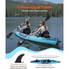 image:imageVEVOR 2Person Inflatable Kayak 144 x 37  Extra Spacious for Family amp Dogs 700lb Capacity Sitin Kayak with Accessories Includes 2 Paddles Pump amp Carry Bag  Perfect for Fishing and Touring