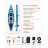 image:imageVEVOR 2Person Inflatable Kayak 144 x 37  Extra Spacious for Family amp Dogs 700lb Capacity Sitin Kayak with Accessories Includes 2 Paddles Pump amp Carry Bag  Perfect for Fishing and Touring