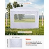 image:imageVEVOR 3 Pack Canopy Sidewalls 10x10 ft 100 Waterproof 99 UV Protection HeavyDuty 210D Oxford Side Walls for StraightLeg Pop Up Canopy Tent Easy Up Outdoor Canopy for CampingTent NOT IncludedUpgraded White Sidewalls for Canopy Tent