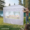 image:imageVEVOR 3 Pack Canopy Sidewalls 10x10 ft 100 Waterproof 99 UV Protection HeavyDuty 210D Oxford Side Walls for StraightLeg Pop Up Canopy Tent Easy Up Outdoor Canopy for CampingTent NOT IncludedUpgraded White Sidewalls for Canopy Tent