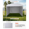 image:imageVEVOR 3 Pack Canopy Sidewalls 10x10 ft 100 Waterproof 99 UV Protection HeavyDuty 210D Oxford Side Walls for StraightLeg Pop Up Canopy Tent Easy Up Outdoor Canopy for CampingTent NOT IncludedWhite