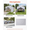 image:imageVEVOR 3 Pack Canopy Sidewalls 10x10 ft 100 Waterproof 99 UV Protection HeavyDuty 210D Oxford Side Walls for StraightLeg Pop Up Canopy Tent Easy Up Outdoor Canopy for CampingTent NOT IncludedUpgraded White Sidewalls for Canopy Tent