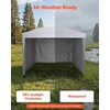 image:imageVEVOR 3 Pack Canopy Sidewalls 10x10 ft 100 Waterproof 99 UV Protection HeavyDuty 210D Oxford Side Walls for StraightLeg Pop Up Canopy Tent Easy Up Outdoor Canopy for CampingTent NOT IncludedWhite