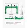 image:imageVEVOR 3Point Quick Hitch 4000 Lbs Lift Capacity 3Pt Trailer Hitch with 5 Level Adjustable Bolt Adaptation to Category 1 amp 2 Tractor Heavy Duty 3 Point Attachments Green
