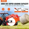 image:imageVEVOR 49 Hay Spear Bale Spears 3000lbs Loading Capacity Skid Steer Loader Tractor Attachment 2pcs Spears Quick Attach Spike Forks49 Horizontal Assembly