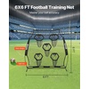 image:imageVEVOR 6x6ft Football Trainer Throwing Net Training Throwing Target Practice Net with 5 Target PocketsFootball Training Equipment Includes Portable Carry CaseGreat for QuarterbackBlack