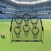 image:imageVEVOR 6x6ft Football Trainer Throwing Net Training Throwing Target Practice Net with 5 Target PocketsFootball Training Equipment Includes Portable Carry CaseGreat for QuarterbackBlack