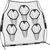 image:imageVEVOR 6x6ft Football Trainer Throwing Net Training Throwing Target Practice Net with 5 Target PocketsFootball Training Equipment Includes Portable Carry CaseGreat for QuarterbackBlack