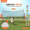 image:imageVEVOR 7X7ft12X9ft16X10ft20x10ft Barricade Backstop Net Ball Sports Barrier Netting Portable Practice Net for Baseball Softball Lacrosse Hockey Basketball Equipment Training Net16 x 10 Ft