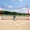 image:imageVEVOR 7X7ft12X9ft16X10ft20x10ft Barricade Backstop Net Ball Sports Barrier Netting Portable Practice Net for Baseball Softball Lacrosse Hockey Basketball Equipment Training Net20 x 10 Ft