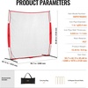 image:imageVEVOR 7X7ft12X9ft16X10ft20x10ft Barricade Backstop Net Ball Sports Barrier Netting Portable Practice Net for Baseball Softball Lacrosse Hockey Basketball Equipment Training Net7 x 7 Ft