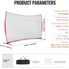 image:imageVEVOR 7X7ft12X9ft16X10ft20x10ft Barricade Backstop Net Ball Sports Barrier Netting Portable Practice Net for Baseball Softball Lacrosse Hockey Basketball Equipment Training Net16 x 10 Ft