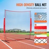 image:imageVEVOR 7X7ft12X9ft16X10ft20x10ft Barricade Backstop Net Ball Sports Barrier Netting Portable Practice Net for Baseball Softball Lacrosse Hockey Basketball Equipment Training Net7 x 7 Ft
