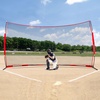 image:imageVEVOR 7X7ft12X9ft16X10ft20x10ft Barricade Backstop Net Ball Sports Barrier Netting Portable Practice Net for Baseball Softball Lacrosse Hockey Basketball Equipment Training Net16 x 10 Ft