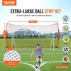 image:imageVEVOR 7X7ft12X9ft16X10ft20x10ft Barricade Backstop Net Ball Sports Barrier Netting Portable Practice Net for Baseball Softball Lacrosse Hockey Basketball Equipment Training Net20 x 10 Ft