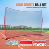 image:imageVEVOR 7X7ft12X9ft16X10ft20x10ft Barricade Backstop Net Ball Sports Barrier Netting Portable Practice Net for Baseball Softball Lacrosse Hockey Basketball Equipment Training Net16 x 10 Ft