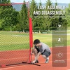 image:imageVEVOR 7X7ft12X9ft16X10ft20x10ft Barricade Backstop Net Ball Sports Barrier Netting Portable Practice Net for Baseball Softball Lacrosse Hockey Basketball Equipment Training Net7 x 7 Ft