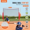 image:imageVEVOR 7X7ft12X9ft16X10ft20x10ft Barricade Backstop Net Ball Sports Barrier Netting Portable Practice Net for Baseball Softball Lacrosse Hockey Basketball Equipment Training Net7 x 7 Ft