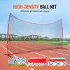image:imageVEVOR 7X7ft12X9ft16X10ft20x10ft Barricade Backstop Net Ball Sports Barrier Netting Portable Practice Net for Baseball Softball Lacrosse Hockey Basketball Equipment Training Net20 x 10 Ft