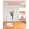image:imageVEVOR Adjustable Yoga Aerial Rig Aerial Silk Stands with Height Adjustable 511FT Portable Stainless Steel Rigamp Aluminum Frame Legs Fit with HoopsLyraSilksHammockSilver