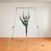 image:imageVEVOR Adjustable Yoga Aerial Rig Aerial Silk Stands with Height Adjustable 511FT Portable Stainless Steel Rigamp Aluminum Frame Legs Fit with HoopsLyraSilksHammockSilver