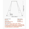 image:imageVEVOR Adjustable Yoga Aerial Rig Aerial Silk Stands with Height Adjustable 511FT Portable Stainless Steel Rigamp Aluminum Frame Legs Fit with HoopsLyraSilksHammockSilver