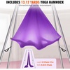image:imageVEVOR Aerial Yoga Frame amp Hammock 55115 lbs Load Capacity 968 ft Height Professional Training Swing Stand Comes with 131 Yards Aerial Hammock Yoga Rig for Indoor Outdoor PurpleBluePurple