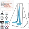 image:imageVEVOR Aerial Yoga Frame amp Hammock 55115 lbs Load Capacity 968 ft Height Professional Training Swing Stand Comes with 131 Yards Aerial Hammock Yoga Rig for Indoor Outdoor PurpleBlueBlue