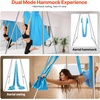 image:imageVEVOR Aerial Yoga Frame amp Hammock 55115 lbs Load Capacity 968 ft Height Professional Training Swing Stand Comes with 131 Yards Aerial Hammock Yoga Rig for Indoor Outdoor PurpleBlueBlue