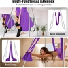 image:imageVEVOR Aerial Yoga Frame amp Hammock 55115 lbs Load Capacity 968 ft Height Professional Training Swing Stand Comes with 131 Yards Aerial Hammock Yoga Rig for Indoor Outdoor PurpleBluePurple