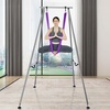 image:imageVEVOR Aerial Yoga Frame amp Hammock 55115 lbs Load Capacity 968 ft Height Professional Training Swing Stand Comes with 131 Yards Aerial Hammock Yoga Rig for Indoor Outdoor PurpleBluePurple