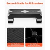 image:imageVEVOR Aerobic Exercise Step Platform 28Inch Workout Aerobic Stepper Height Adjustable Fitness Training Step Deck Trainer with 4 Risers NonSlip Surface Bench for Home Gym Cardio StrengthGray