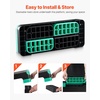 image:imageVEVOR Aerobic Exercise Step Platform 28Inch Workout Aerobic Stepper Height Adjustable Fitness Training Step Deck Trainer with 4 Risers NonSlip Surface Bench for Home Gym Cardio Strengthgreen