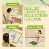 image:imageVEVOR Art Easel for Kids 2in1 Wooden DoubleSided Kids Art Easel with Magnetic Whiteboard amp Chalkboard Adjustable Standing Rotatable Foldable Drawing Board with Painting Accessories for Boy GirlAccessory Set for Desktop
