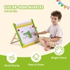 image:imageVEVOR Art Easel for Kids 2in1 Wooden DoubleSided Kids Art Easel with Magnetic Whiteboard amp Chalkboard Adjustable Standing Rotatable Foldable Drawing Board with Painting Accessories for Boy GirlAccessory Set for Wooden
