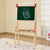 image:imageVEVOR Art Easel for Kids 2in1 Wooden DoubleSided Kids Art Easel with Magnetic Whiteboard amp Chalkboard Adjustable Standing Rotatable Foldable Drawing Board with Painting Accessories for Boy Girl3in1 Wooden
