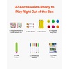 image:imageVEVOR Art Easel for Kids 2in1 Wooden DoubleSided Kids Art Easel with Magnetic Whiteboard amp Chalkboard Adjustable Standing Rotatable Foldable Drawing Board with Painting Accessories for Boy Girl2in1 Plastic
