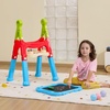 image:imageVEVOR Art Easel for Kids 2in1 Wooden DoubleSided Kids Art Easel with Magnetic Whiteboard amp Chalkboard Adjustable Standing Rotatable Foldable Drawing Board with Painting Accessories for Boy Girl2in1 Plastic