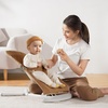image:imageVEVOR Baby Bouncer Folding Bouncer Seat for Babies 09 Months Newborn Bouncer Chair with 2 Reclining Angles amp 3Point Harness Portable Infant Rocker with Carrying Bag for Indoors Outdoors CamelCamel