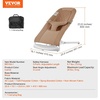 image:imageVEVOR Baby Bouncer Folding Bouncer Seat for Babies 09 Months Newborn Bouncer Chair with 2 Reclining Angles amp 3Point Harness Portable Infant Rocker with Carrying Bag for Indoors Outdoors CamelCamel