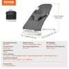 image:imageVEVOR Baby Bouncer Folding Bouncer Seat for Babies 09 Months Newborn Bouncer Chair with 2 Reclining Angles amp 3Point Harness Portable Infant Rocker with Carrying Bag for Indoors Outdoors CamelDark Gray