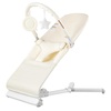image:imageVEVOR Baby Bouncer Folding Bouncer Seat for Babies 09 Months Newborn Bouncer Chair with 2 Reclining Angles amp 3Point Harness Portable Infant Rocker with Carrying Bag for Indoors Outdoors CamelBeige