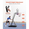 image:imageVEVOR Basketball Hoop Basketball Hoop 44 48 50 54 Inchs PC Backboard 4410FT Height Adjustable Basketball Portable Hoopamp Goal IndoorOutdoor Classic Basketball Court Teen Adult School ParkPurple Quickly Adjust 48in