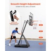 image:imageVEVOR Basketball Hoop Basketball Hoop 44 48 50 54 Inchs PC Backboard 4410FT Height Adjustable Basketball Portable Hoopamp Goal IndoorOutdoor Classic Basketball Court Teen Adult School ParkBlack Quickly Adjust 50in