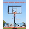 image:imageVEVOR Basketball Hoop Basketball Hoop 44 48 50 54 Inchs PC Backboard 4410FT Height Adjustable Basketball Portable Hoopamp Goal IndoorOutdoor Classic Basketball Court Teen Adult School ParkBlack Quickly Adjust 50in
