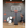 image:imageVEVOR Basketball Hoop Basketball Hoop 44 48 50 54 Inchs PC Backboard 4410FT Height Adjustable Basketball Portable Hoopamp Goal IndoorOutdoor Classic Basketball Court Teen Adult School ParkBlack Quickly Adjust 54in