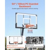 image:imageVEVOR Basketball Hoop Basketball Hoop 44 48 50 54 Inchs PC Backboard 4410FT Height Adjustable Basketball Portable Hoopamp Goal IndoorOutdoor Classic Basketball Court Teen Adult School ParkBlack Quickly Adjust 54in