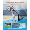 image:imageVEVOR Basketball Hoop Basketball Hoop 44 48 50 54 Inchs PC Backboard 4410FT Height Adjustable Basketball Portable Hoopamp Goal IndoorOutdoor Classic Basketball Court Teen Adult School ParkBlack Quickly Adjust 44in