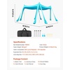 image:imageVEVOR Beach Tent Sun Shelter UPF50 Sun Protection Easy Pop Up Beach Canopy with Sandbags Stability Poles Sand Shovels Portable Shade for Family Outings Camping FishingLight Blue1010 FT 4 Pole8 Sandbags